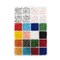 John Bead 3mm Assorted Glass & Plastic & Alphabet Jewelry Making Beads Box, 280g